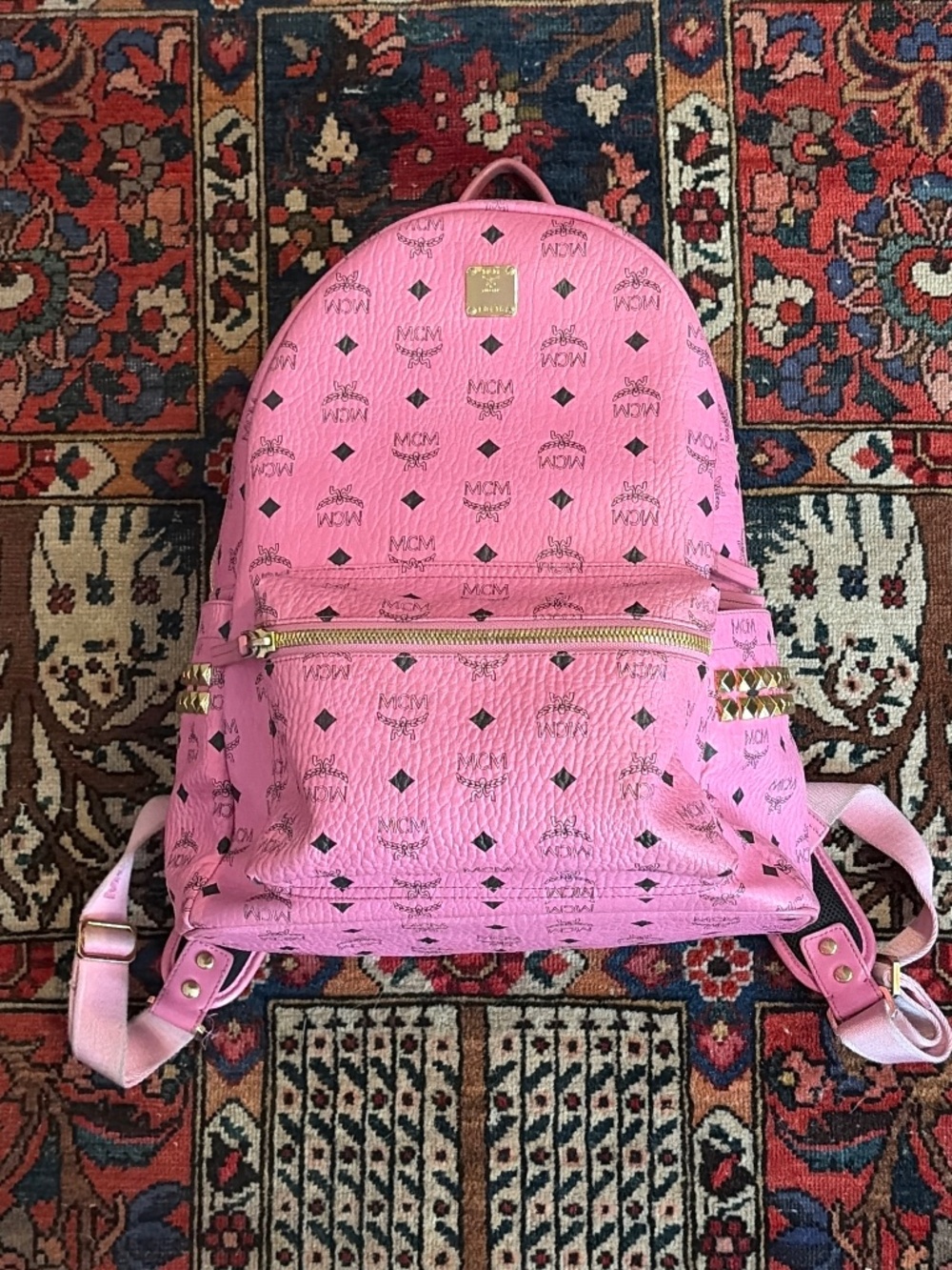 MCM designer studded backpack
